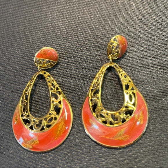 Edgar Berebi Jewelry Vintage Edgar Berebi Gold Tone Coral Abstract